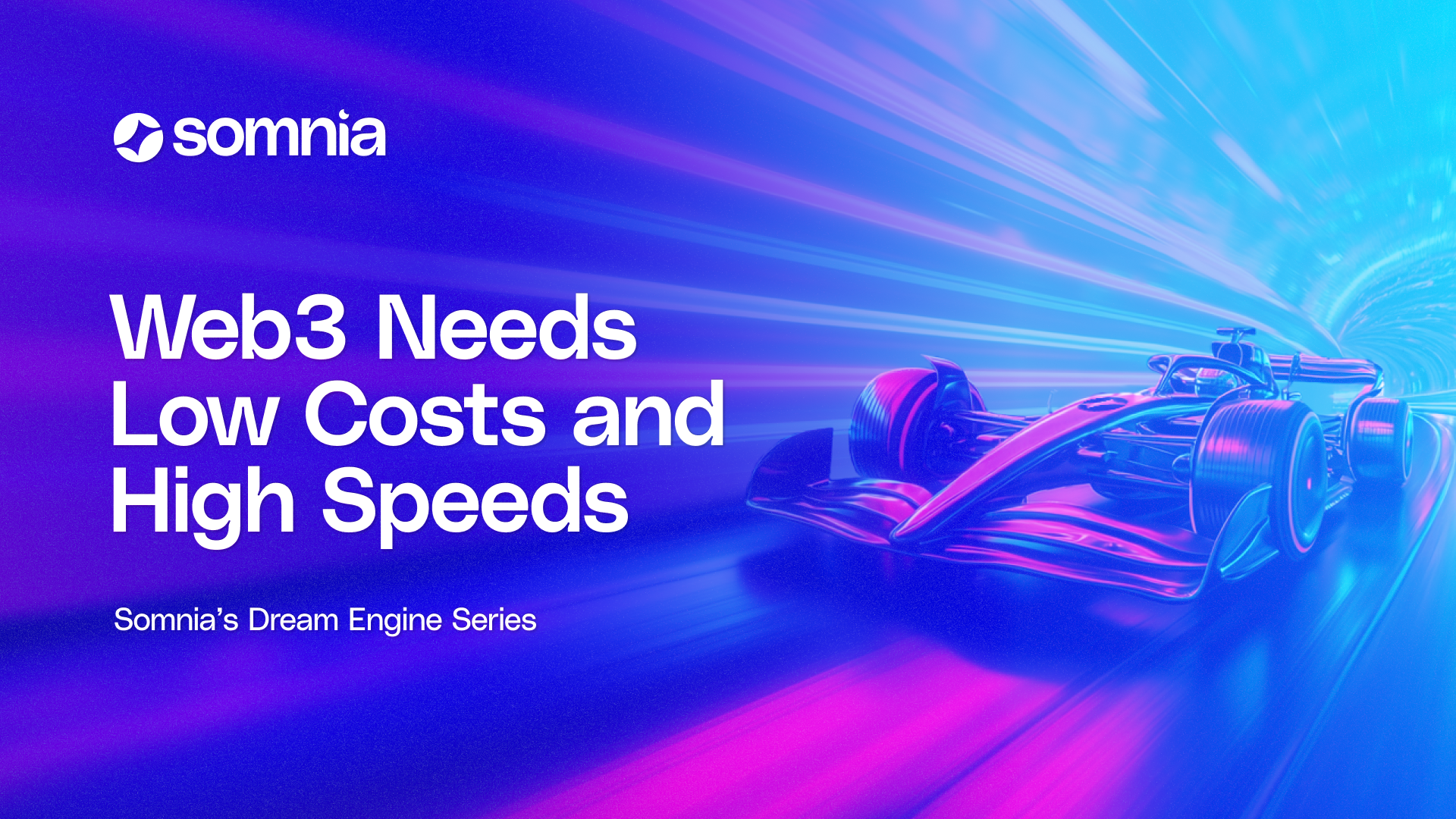 High-speed illustration representing Somnia’s sub-second finality